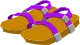Sandales du Piou Violet