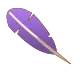 Plume de Piou Violet